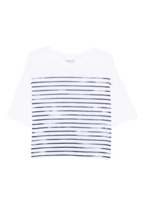 Ba&Sh stripe print boxy top - White
