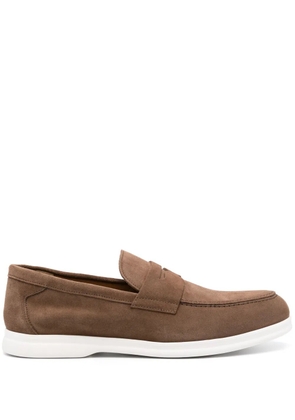 Doucal's rubber-sole loafers - Brown