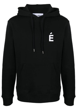 Études Studio logo-print pullover hoodie - Black