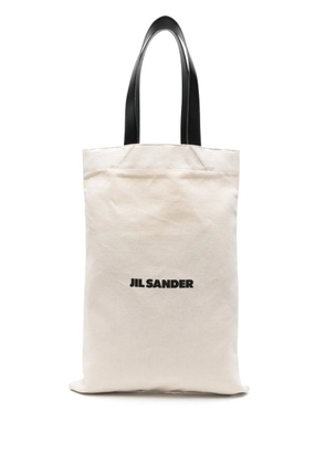 Jil Sander large Flat Shopper tote bag - Neutrals