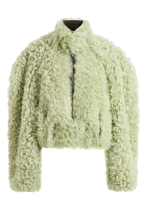 16Arlington zip high-neck jacket - Green