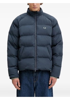 Fred Perry logo-embroidered padded jacket - Blue