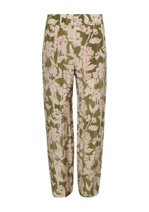 Victoria Beckham floral-print trousers - Green