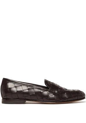 Scarosso Valeria woven loafers - Brown