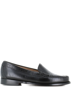 G.H. Bass & Co. brogue detail loafers - Black