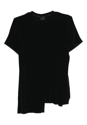 TEAM WANG design raw-edge T-shirt - Black