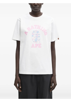 A BATHING APE® logo-print T-shirt - White