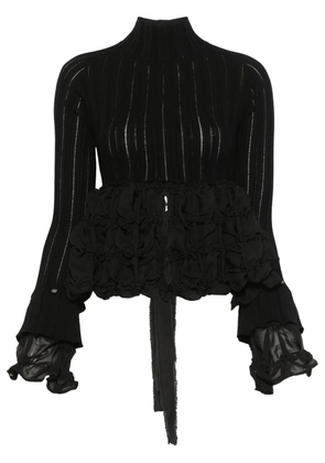 Rokh open-back top - Black