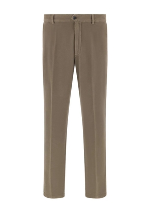 Boggi Milano garment-dyed stretch trousers - Brown