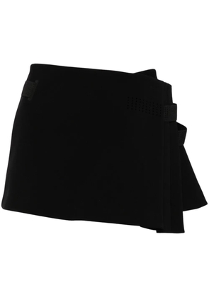 Hyein Seo pleated wrap miniskirt - Black