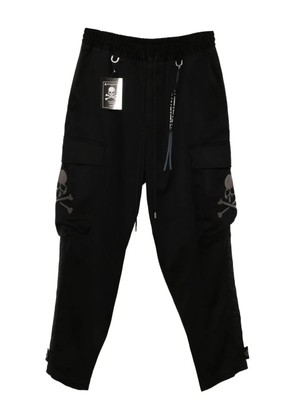Mastermind Japan logo-embroidered trousers - Black