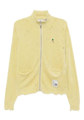 Maison MIHARA YASUHIRO logo embroidery cardigan - Yellow
