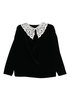 Junya Watanabe lace-embellished top - Black