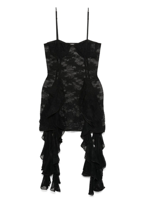 Oséree Volante mini dress - Black