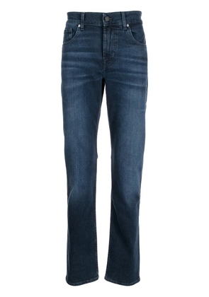 7 For All Mankind straight-leg cotton jeans - Blue