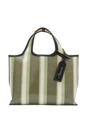 3.1 Phillip Lim mini Market stripe tote bag - Green