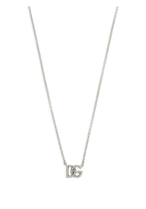 Dolce & Gabbana DG-logo chain necklace - Silver