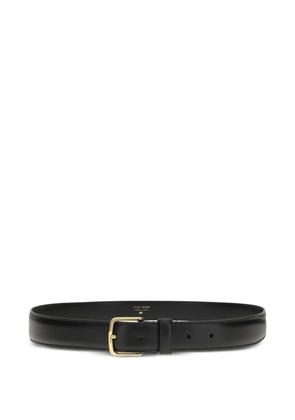 The Row leather buckle belt - Black