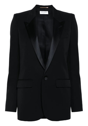 Saint Laurent single-breasted tuxedo jacket - Black