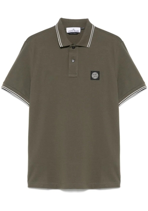 Stone Island piqué polo shirt - Green