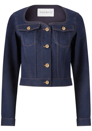 Nina Ricci Sweetheart Denim Jacket - Blue