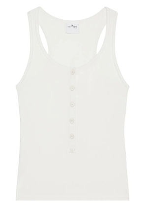 Courrèges 90's ribbed tank top - White