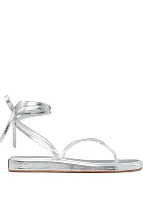Tory Burch Capri metallic strappy sandals - Silver