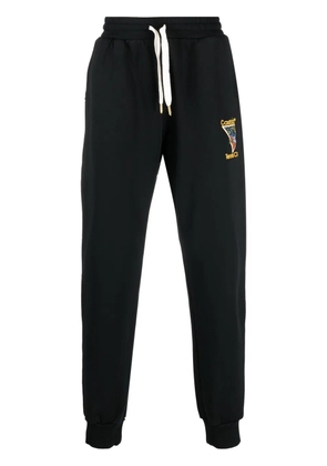 Casablanca Tennis Club Icon embroidered track pants - Black