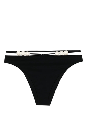 Magda Butrym pearl-detailed bikini bottom - Black