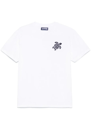 Vilebrequin logo-embroidered T-shirt - White