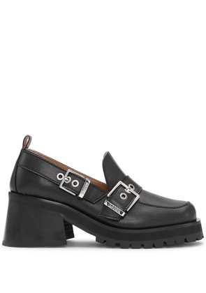 GANNI platform loafers - Black