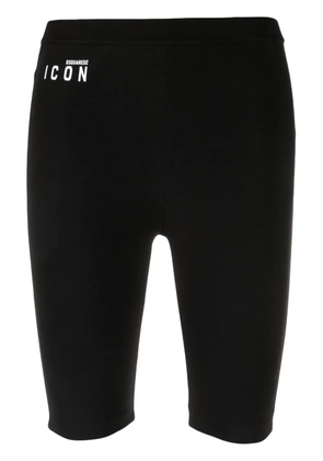 DSQUARED2 Icon cut-out cotton shorts - Black