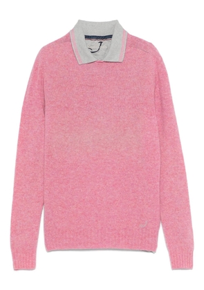 Jacob Cohën wool sweater and polo set - Pink