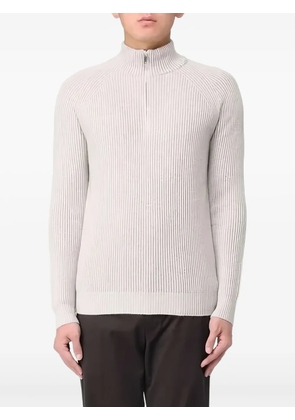 Zanone ribbed-knit jumper - Neutrals