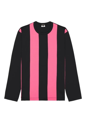 Comme des Garçons Homme striped long-sleeve t-shirt - Black