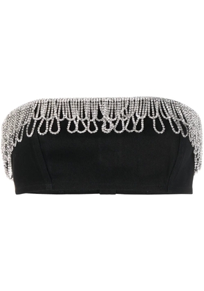 ROTATE BIRGER CHRISTENSEN crystal-embellished bandeau top - Black