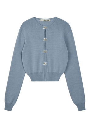 Rest&Recreation clip-fastening knit cardigan - Blue