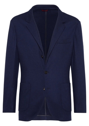 Brunello Cucinelli single-breasted cashmere blazer - Blue