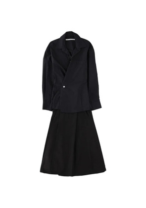 Alexander Wang collared organic-cotton midi dress - Black