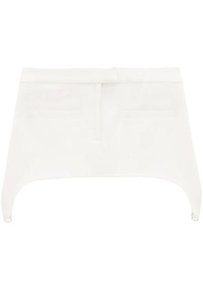 Courrèges asymmetric mini skirt - White