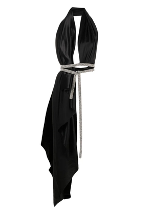 Nuè Bianca rhinestone-embellished backless top - Black