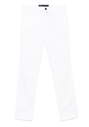 Billionaire straight-leg trousers - White