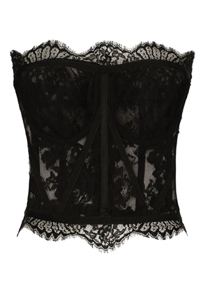 Dolce & Gabbana lace bustier top - Black