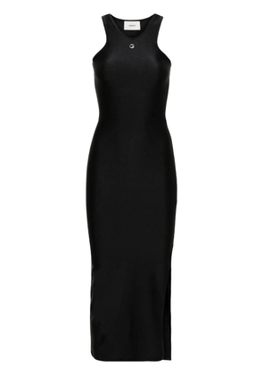 Coperni logo-embellished midi dress - Black