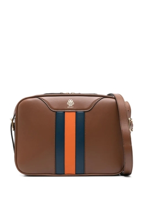 Bally stripe-detailed shoulder bag - Brown
