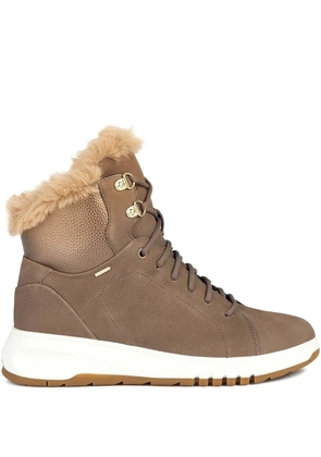 Geox trim-detail ankle boots - Brown