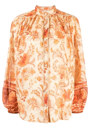 ZIMMERMANN Junie floral-print blouse - Orange