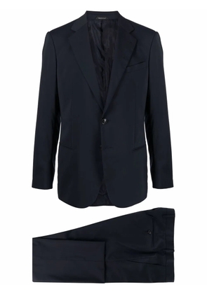 Giorgio Armani single-breasted tailored suit - Blue