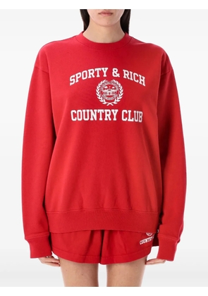 Sporty & Rich cotton sweatshirt - Red