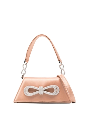 MACH & MACH Samantha crystal-embellished bow mini bag - Neutrals